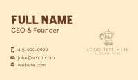 Vintage Coffee Percolator Business Card Image Preview