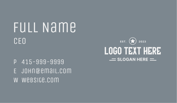 Classic Style Business Wordmark Business Card Design Image Preview