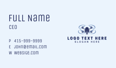 Aerial Drone Quadcopter Business Card Image Preview