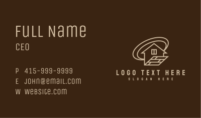 Simple House Carpentry Business Business Card Image Preview