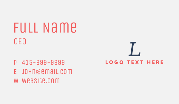 Startup Line Lettermark Business Card Design Image Preview