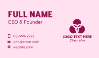 Three Petal Flower Spa Business Card Image Preview