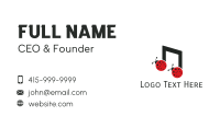 Music Lady Bug Beatle Business Card Design