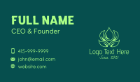 Green Natural Oil Business Card Preview