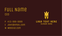 Golden Royal Medieval Helmet Business Card Image Preview