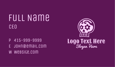 Mexican Calavera Skull Business Card Image Preview