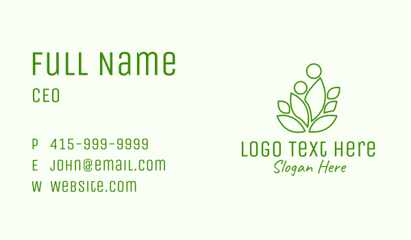 Botanical Leaf Garden Business Card Design Image Preview