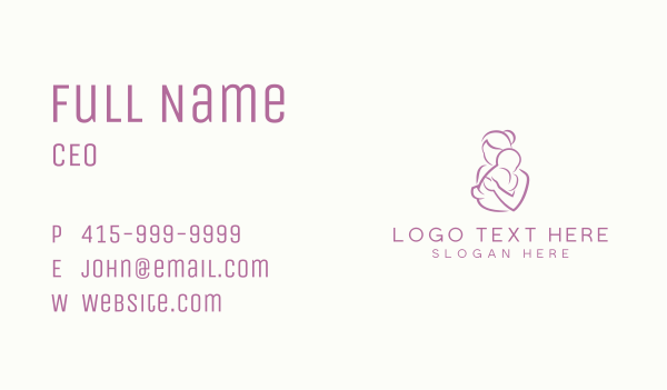 Mother Child Care Parenting Maternity Business Card Design Image Preview