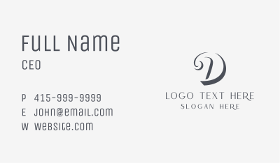 Chic Elegant Fashion  Business Card Image Preview