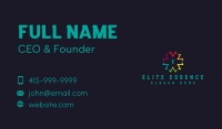 Multicolor Marketing Agency Business Card Image Preview