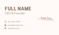 Feminine Cursive Wordmark Business Card Image Preview