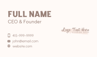 Feminine Cursive Wordmark Business Card Image Preview