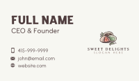 Sweet Mochi Dessert Business Card Design