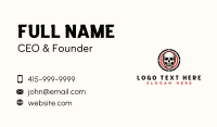 Bullet Skull Target Business Card Preview