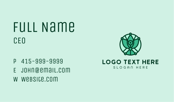 Abstract Eco Emblem Business Card Design Image Preview