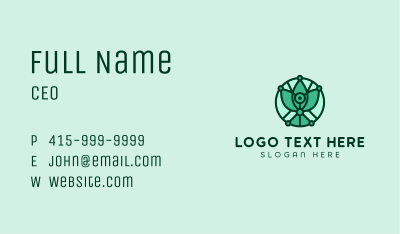 Abstract Eco Emblem Business Card Image Preview