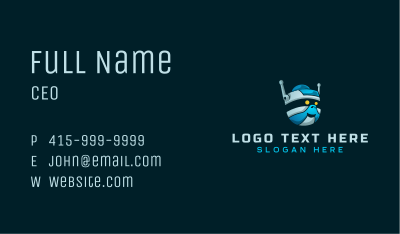 Tech Robot Gaming Business Card Image Preview