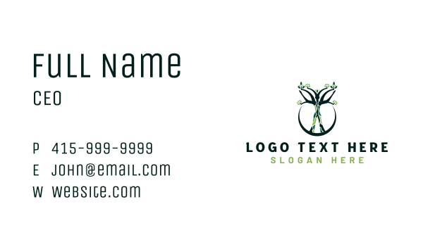 Human Tree Nature Business Card Design Image Preview