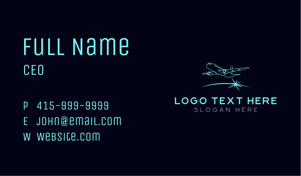 Airplane Aviation Airport Business Card Design Image Preview