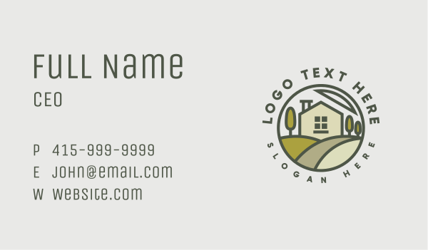 Home Lawn Field Business Card Design Image Preview