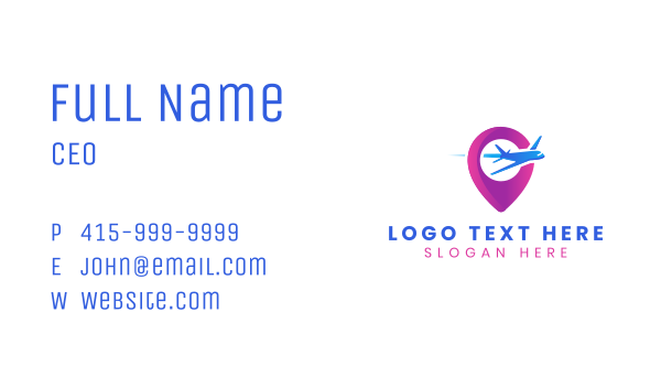 Travel Plane Airline Business Card Design Image Preview