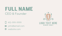 Floral Traditional Acupuncture  Business Card Preview