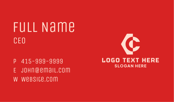 Digital Letter C Tag Business Card Design Image Preview