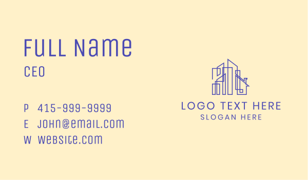 City Building Structure Business Card Design Image Preview