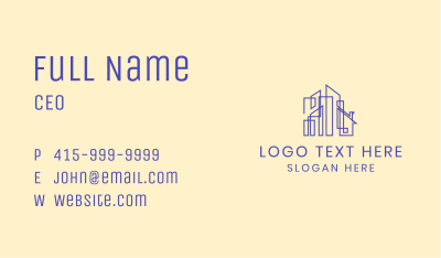 City Building Structure Business Card Image Preview