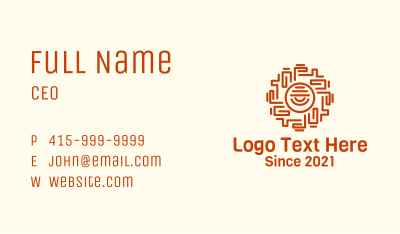 Ancient Mayan Eye Business Card Image Preview