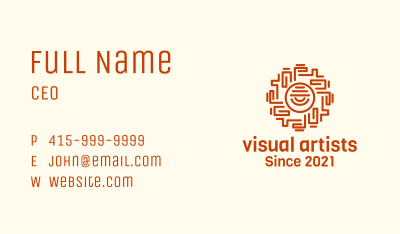 Ancient Mayan Eye Business Card Image Preview