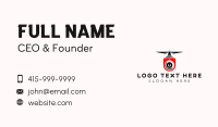Flying Drone Surveillance Business Card Image Preview