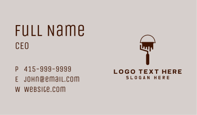 Paint Roller Bucket Business Card Image Preview