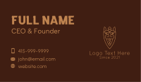 Minimalist Viking Mustache  Business Card Image Preview