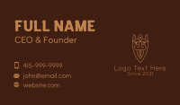 Minimalist Viking Mustache  Business Card Preview