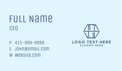 Blue Hexagon Drugstore Business Card Image Preview