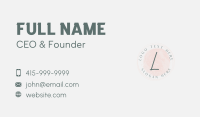 Dotted Emblem Lettermark Business Card Image Preview