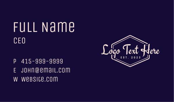 Brand Badge Wordmark Business Card Design Image Preview