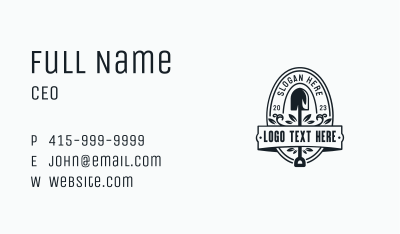 Garden Shovel Landscaping Business Card Image Preview