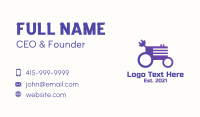 Purple Tractor Electric Plug Business Card Image Preview