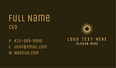 Gold Generic Abstract Business Card Image Preview