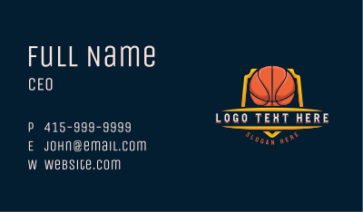 Basketball League Tournament Business Card Image Preview
