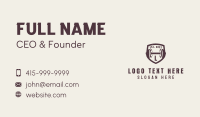 Dumbbell Shield Letter Business Card Image Preview