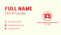 Red Medical Emergency Kit Business Card Image Preview