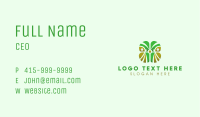 Abstract Green Owl Business Card Image Preview