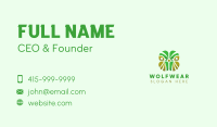 Abstract Green Owl Business Card Image Preview