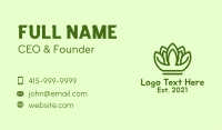 Green Plant Crown  Business Card Image Preview