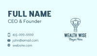 Blue Hot Air Balloon Business Card Design