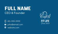 White Flying Light Bulb  Business Card Image Preview