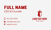Red Pen Fortress  Business Card Design